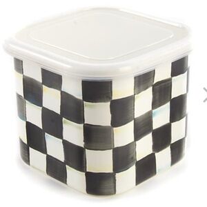 Mackenzie-Childs Courtly Check Enamel Deep Squarage Bowl – Small